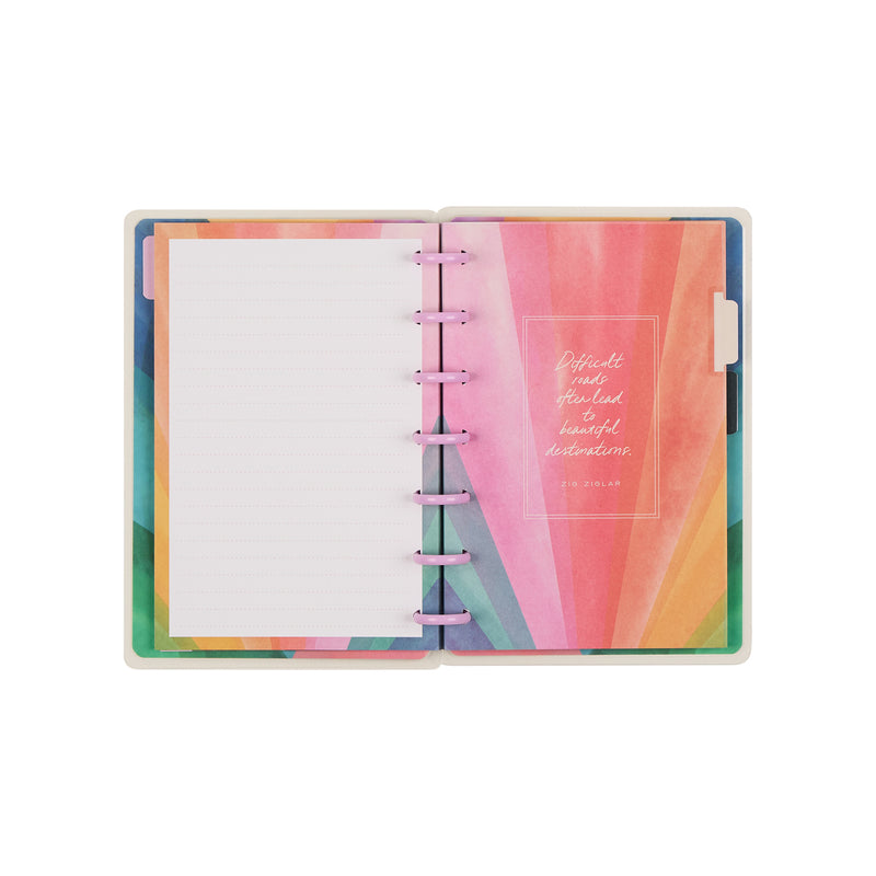 Floral Energy - Dotted Lined Mini Notebook - 60 Sheets