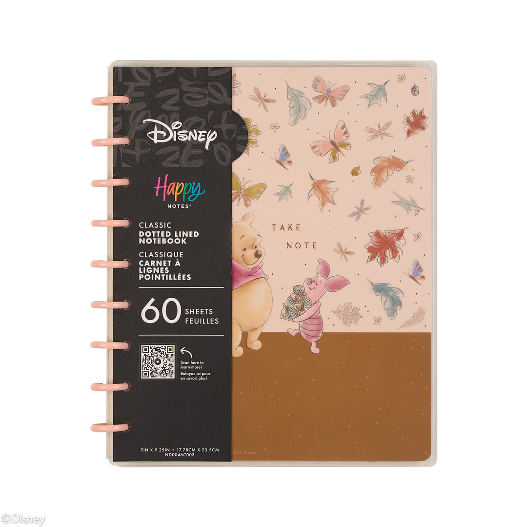 Disney Winnie the Pooh Seasonal - Dotted Lined Classic Notebook