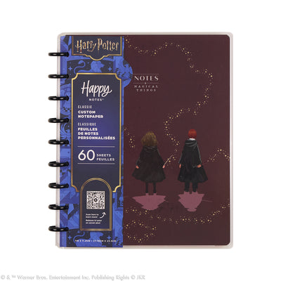 Harry Potter Enchanted Grounds - Dotted Lined+ Dot Grid Classic Notebook - 60 Sheets