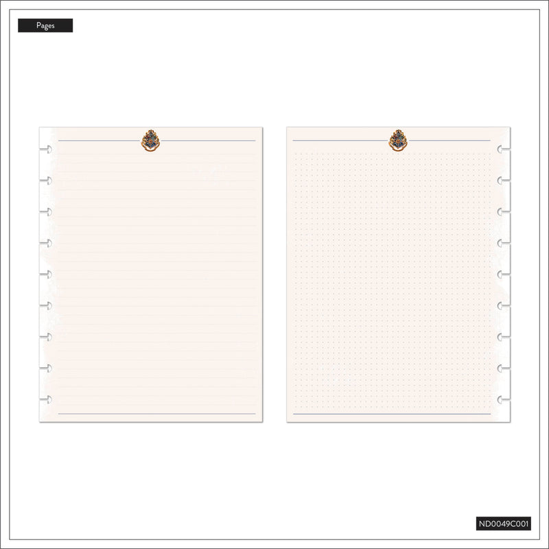 Harry Potter Enchanted Grounds - Dotted Lined+ Dot Grid Classic Notebook - 60 Sheets