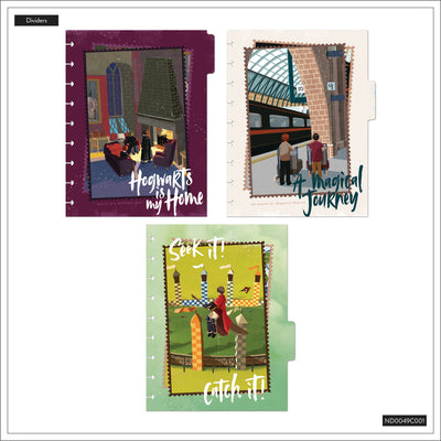 Harry Potter Enchanted Grounds - Dotted Lined+ Dot Grid Classic Notebook - 60 Sheets