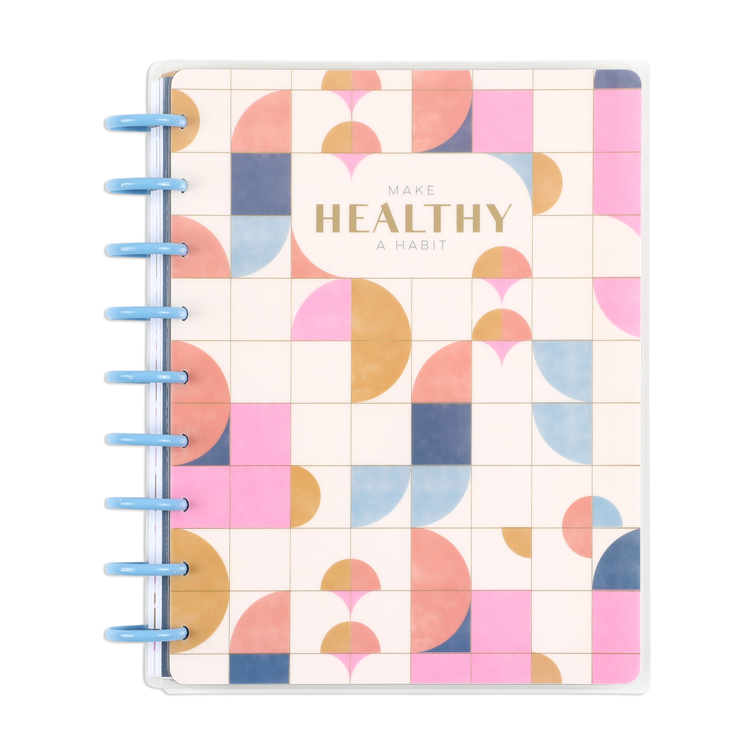 Bold Tiles - Classic Guided Fitness Journal - 80 Sheets – Happy