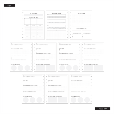 Bold Ditsies - Classic Guided Goals Journal - 80 Sheets