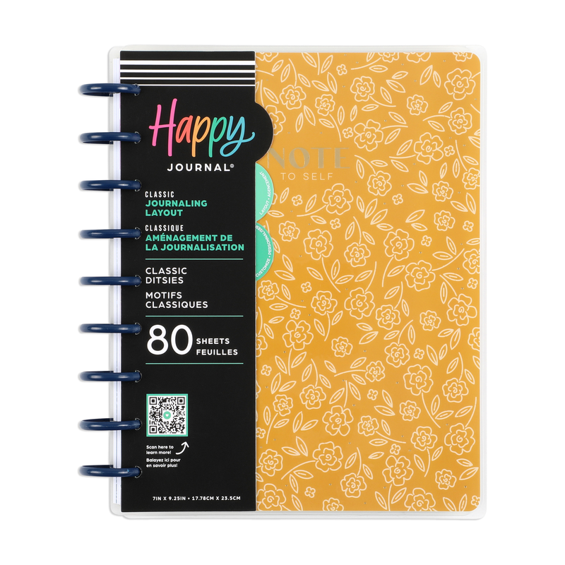 Classic Ditsies - Classic Guided Mood Journal - 80 Sheets