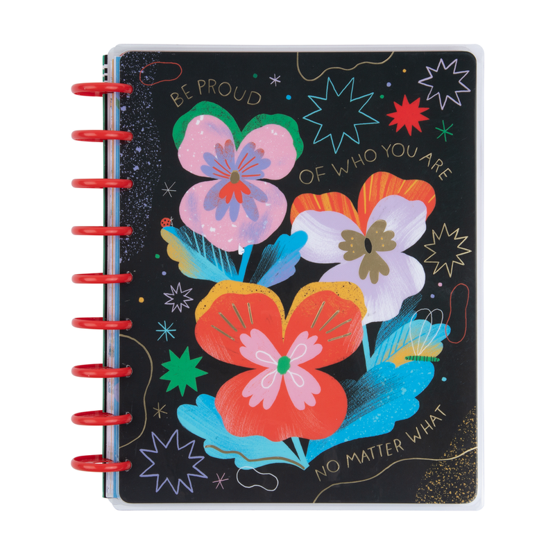 Bug Robbins x Happy Planner Blooming With Pride - Classic Guided Journal - 80 Sheets