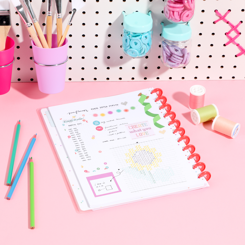 Notebook Line Maker Miss Maker - Dotted Lined Big Notebook - 60 Sheets – Happy Planner