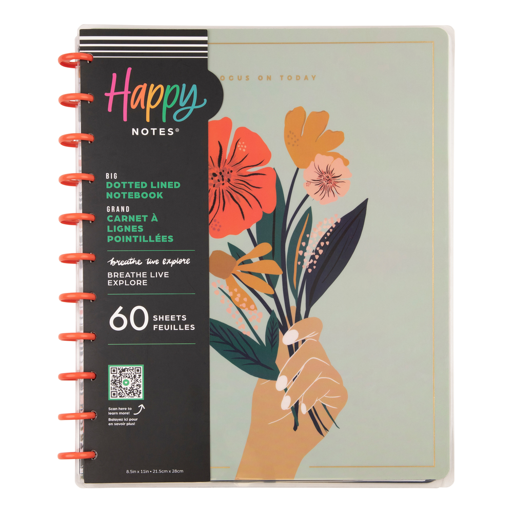 Happy Planner x Breathe Live Explore - Dotted Lined Big Notebook - 60