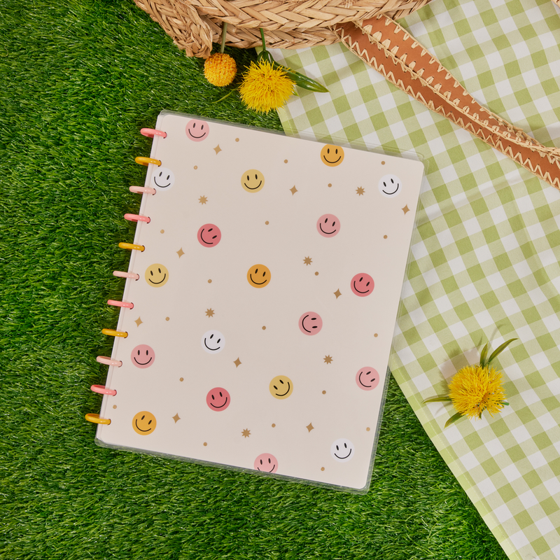 Happy Brights - Dotted Lined Big Notebook - 60 Sheets