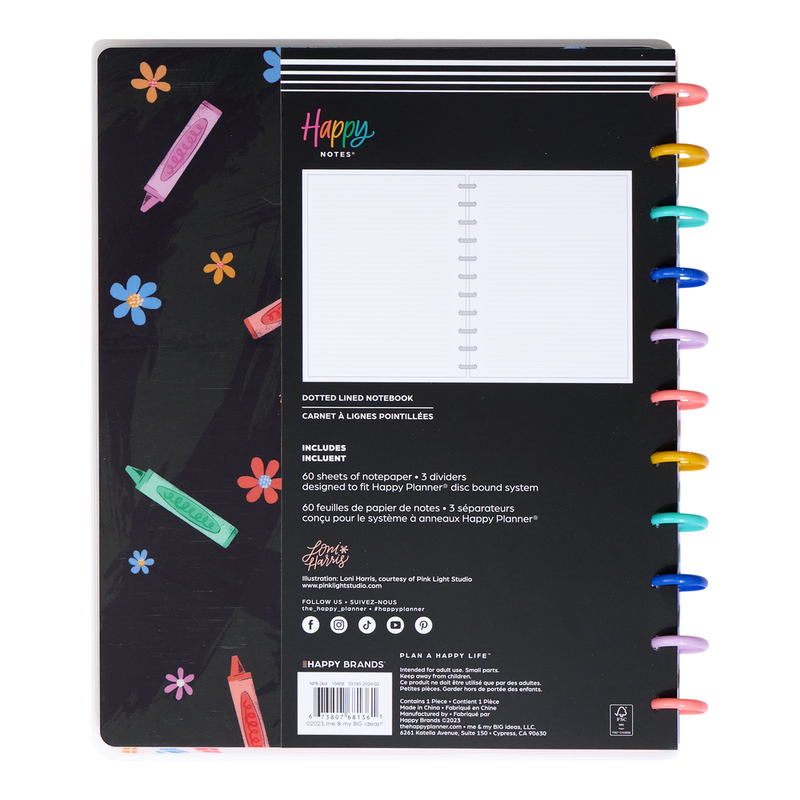 Classroom Brights Teacher - Dotted Lined Big Notebook - 60 Sheets ...