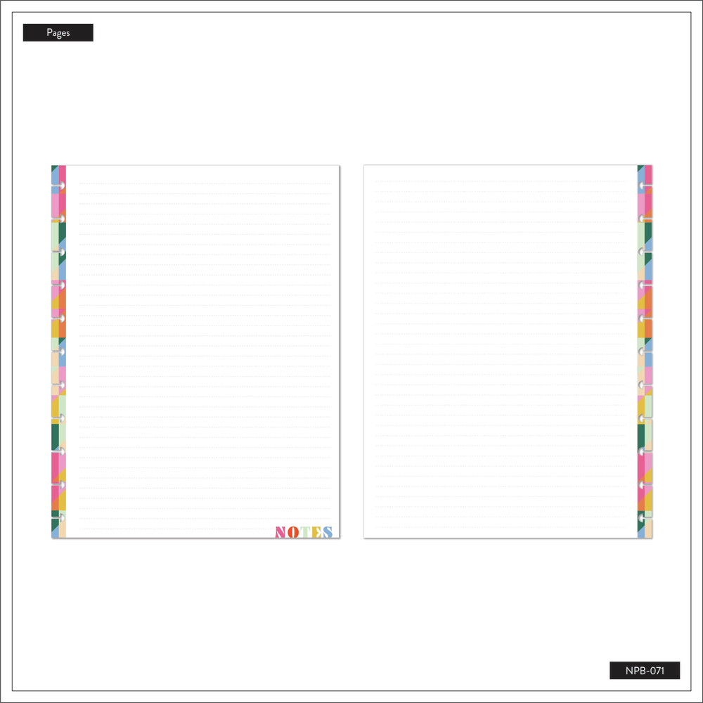 Notebook Blocks Building Blocks - Dotted Lined Big Notebook - 60 Sheets – Happy Planner