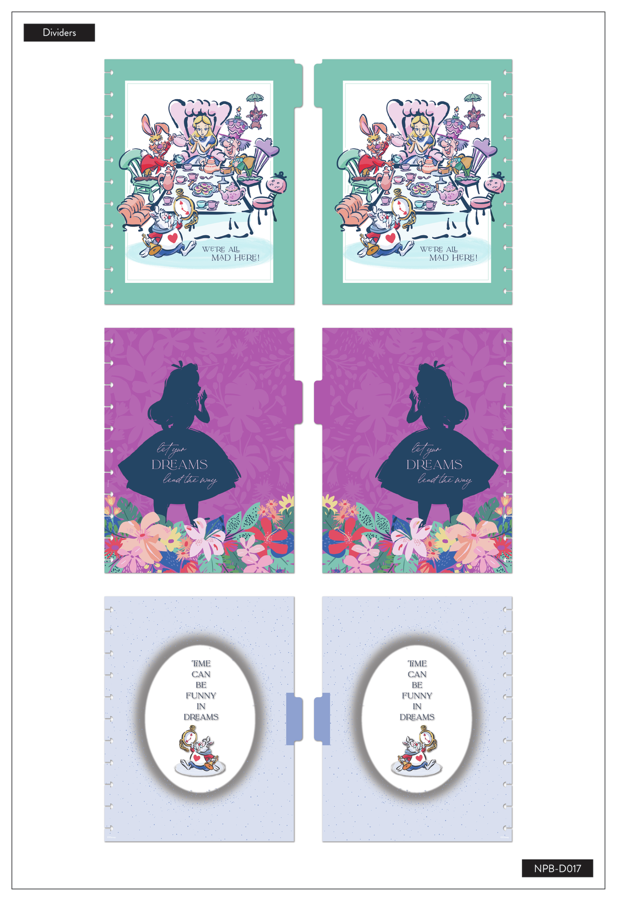 Disney Stickers - Alice in Wonderland - 015586864458