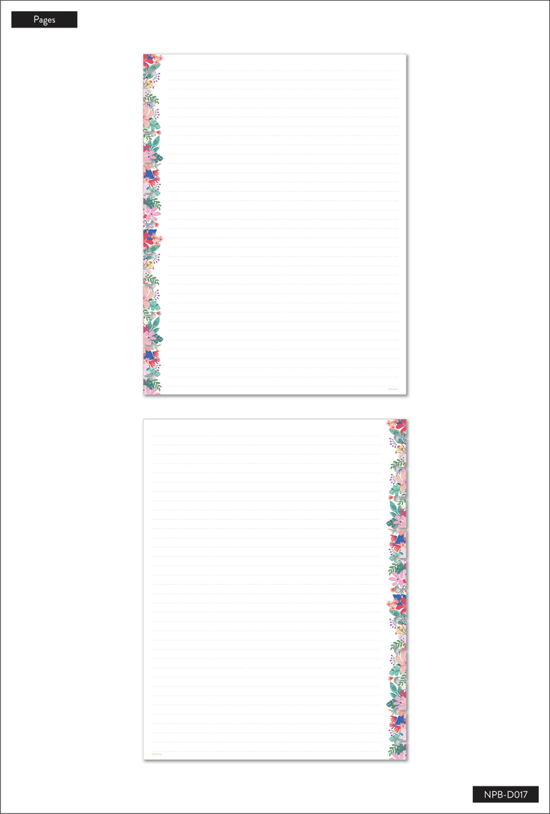 Disney Alice in Wonderland - Notebook + Sticker Bundle