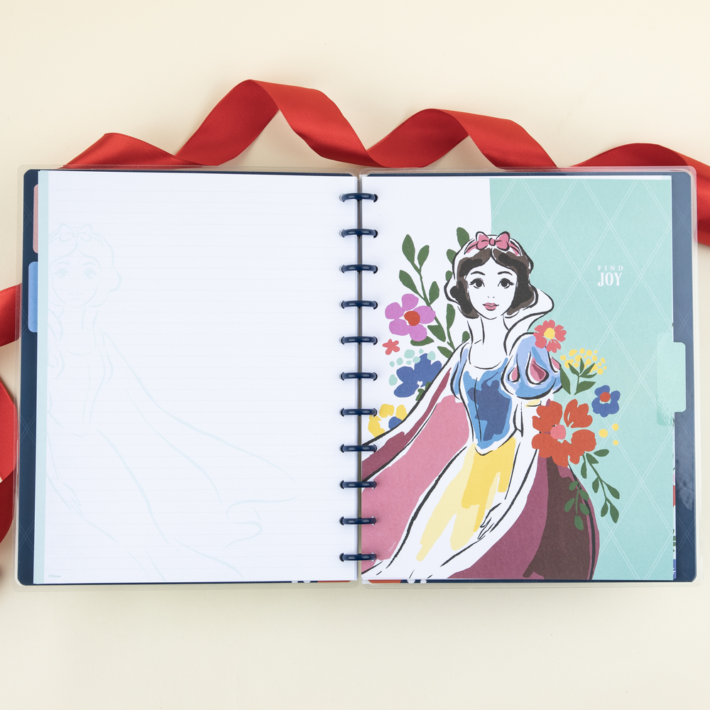 Disney Snow White - Dotted Lined Big Notebook - 60 Sheets – Happy