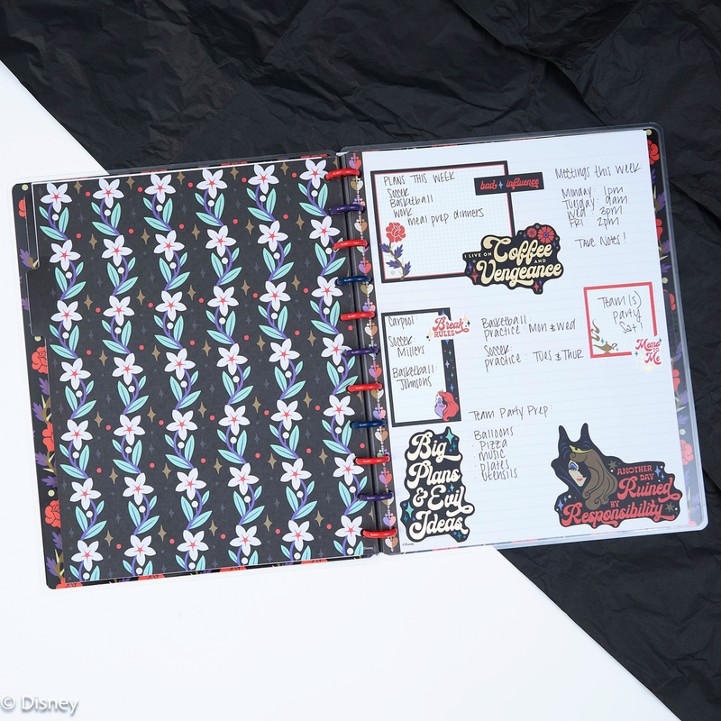 Disney Good vs. Evil - Dotted Lined Big Notebook - 60 Sheets