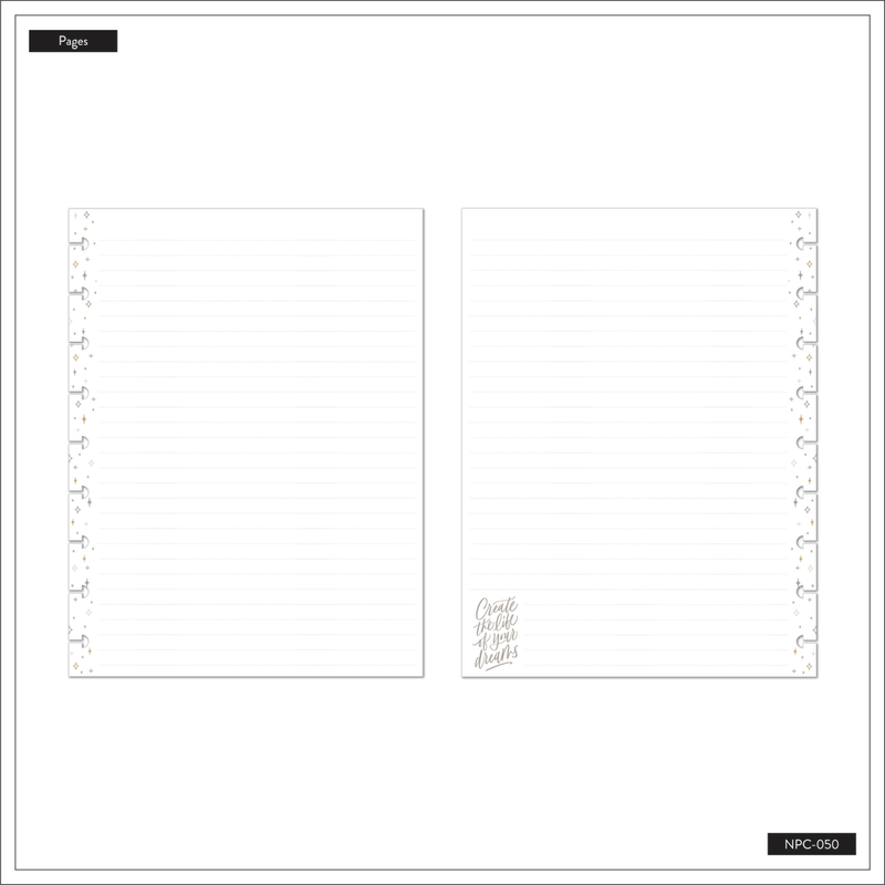 Happy Planner x By Candace Bold & Free - Dotted Lined Classic Notebook - 60 Sheets