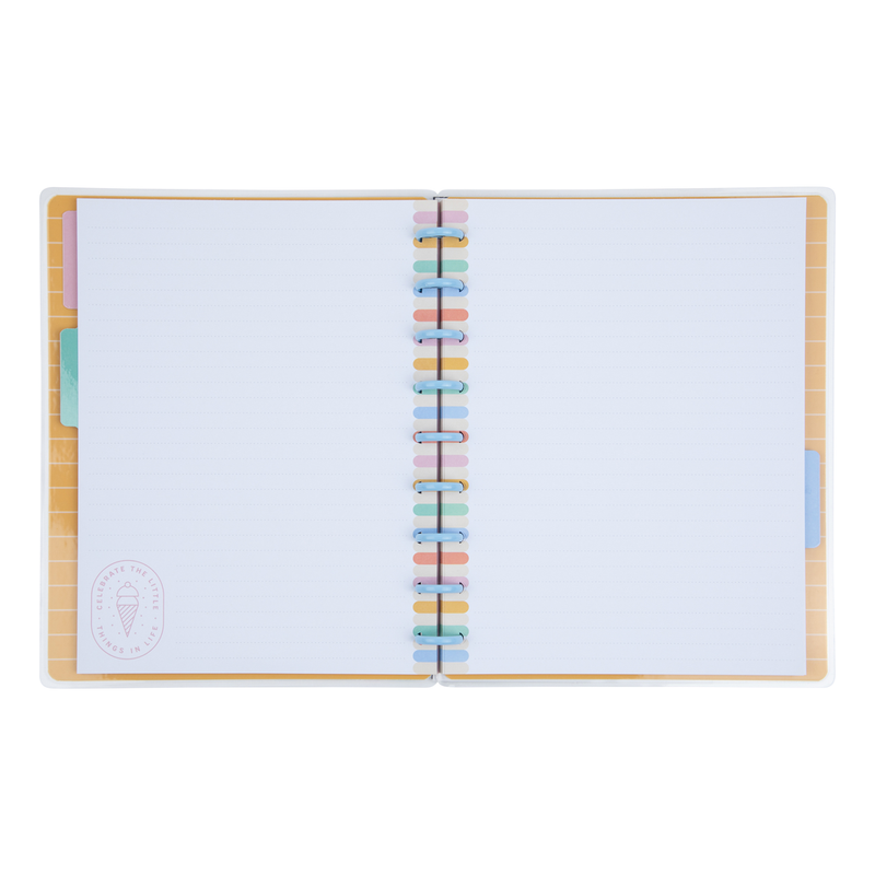 Notebook Ice Boardwalk Ice Cream - Dotted Lined Classic Notebook - 60 Sheets – Happy ...