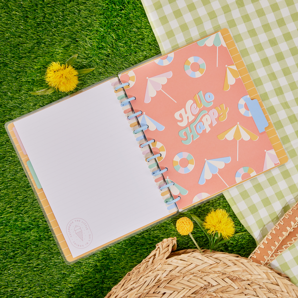 Notebook Ice Boardwalk Ice Cream - Dotted Lined Classic Notebook - 60 Sheets – Happy ...