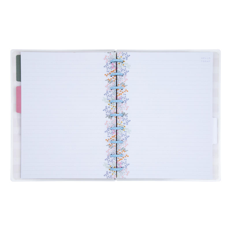 Soft Florals - Dotted Lined Classic Notebook - 60 Sheets