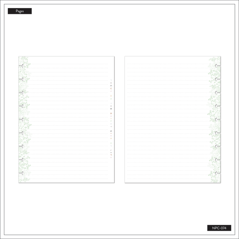 Simple Sprigs - Dotted Lined Classic Notebook - 60 Sheets
