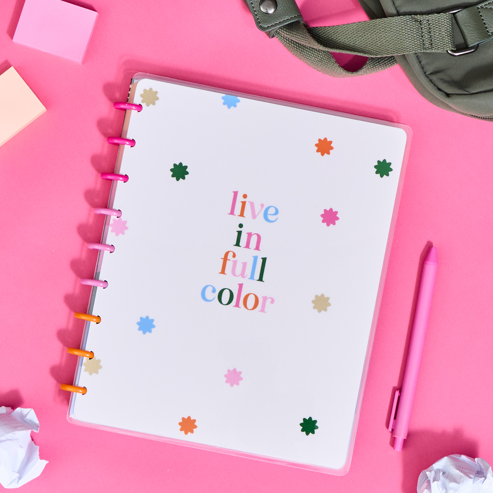 Bright Pattern Notebooks Playful Brights Student - Dotted Lined Classic Notebook - 60 Sheets ...