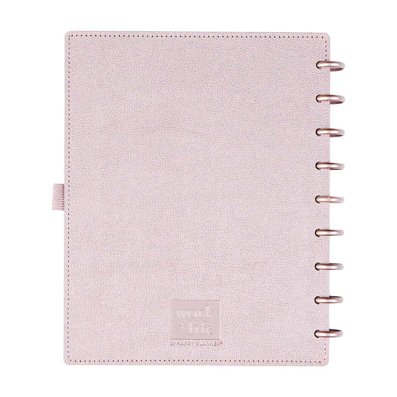 Work + Life Rose Gold - Dotted Lined Deluxe Classic Notebook - 60 Sheets