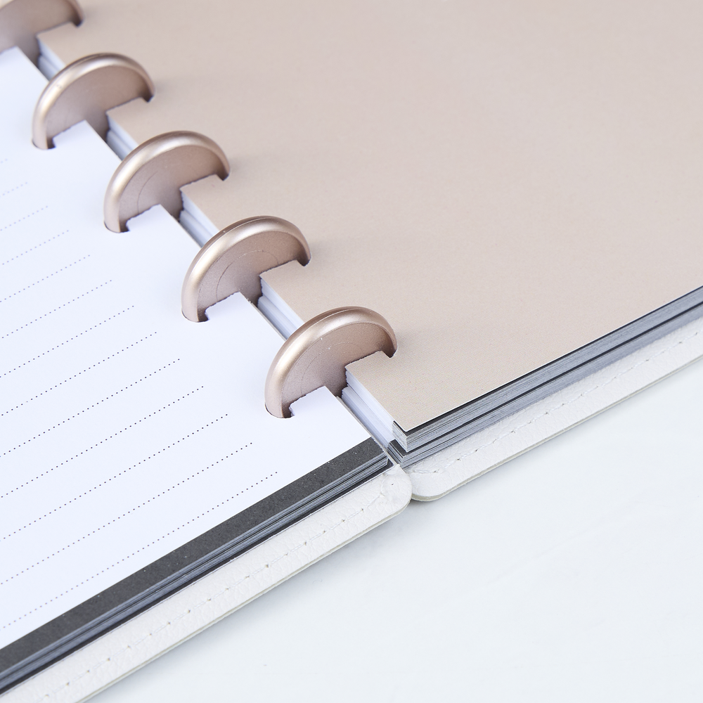 Notebook 60 Work + Life Ivory - Dotted Lined Deluxe Classic Notebook - 60 Sheets ...