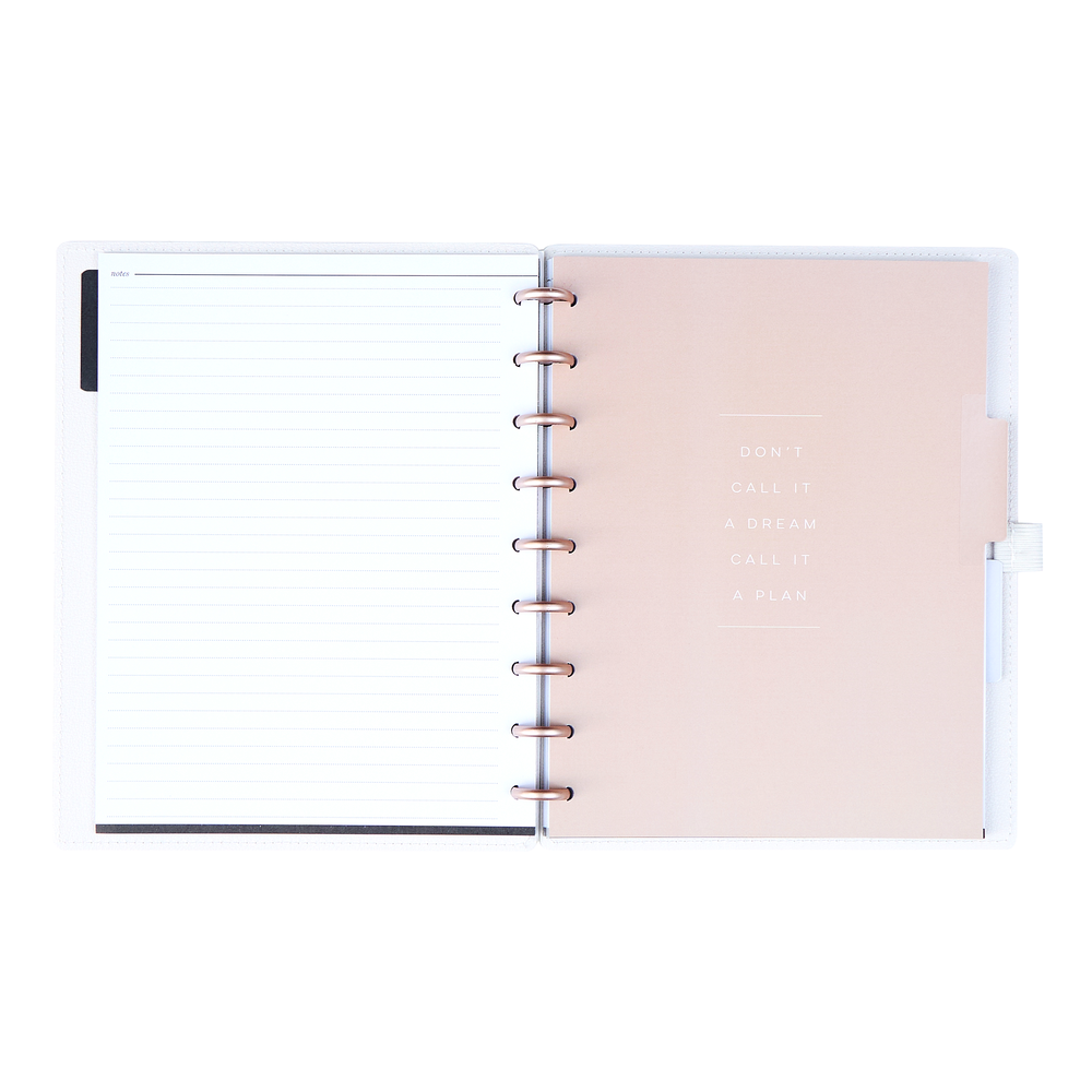 Work + Life Ivory - Dotted Lined Deluxe Classic Notebook - 60