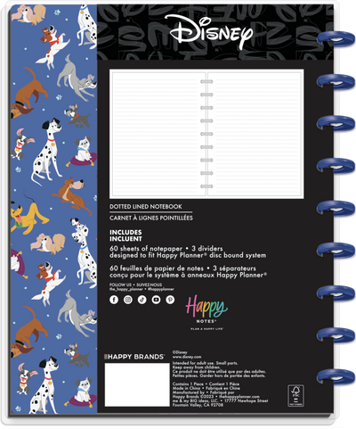 Disney Dogs - Dotted Lined Classic Notebook - 60 Sheets