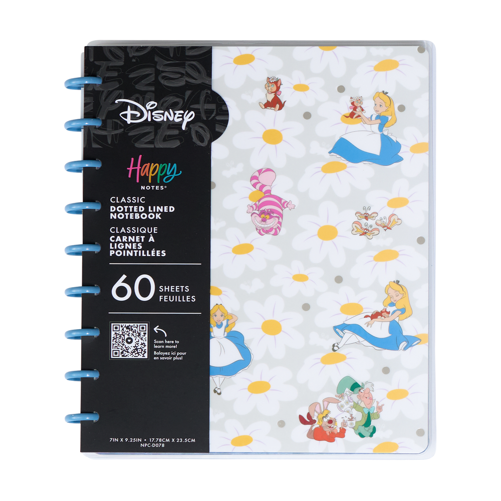 Disney Alice in Wonderland Curious - Dotted Lined Classic Notebook