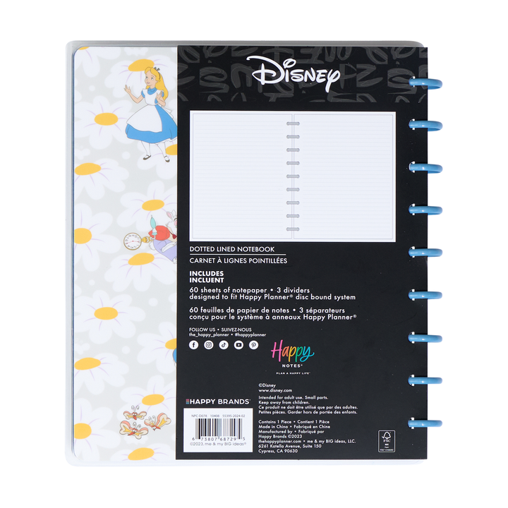 Disney Alice in Wonderland Curious - Dotted Lined Classic Notebook