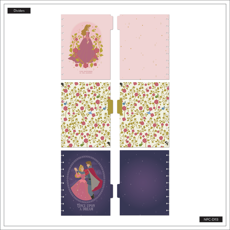 Disney Sleeping Beauty 65th Anniversary - Dotted Lined Classic Notebook - 60 Sheets