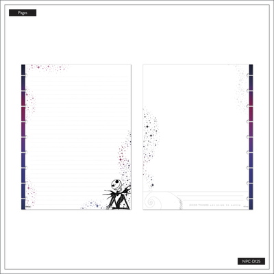 Disney Tim Burton's The Nightmare Before Christmas Celestial - Dotted Lined Classic Notebook - 60 Sheets