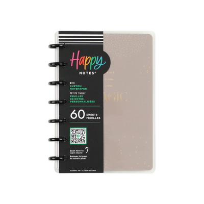 Taming the Wild - Dot Grid + Dotted Lined Mini Notebook - 60 Sheets