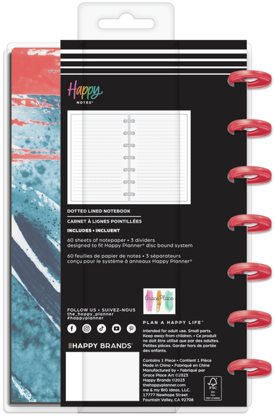 Happy Planner x GracePlace Effortless Grace - Dotted Lined Mini Notebook - 60 Sheets