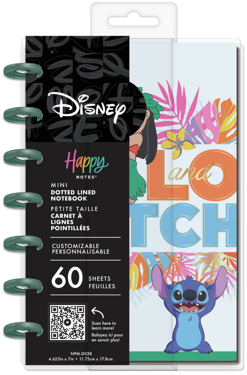 Disney Lilo & Stitch - Dotted Lined Mini Notebook - 60 Sheets