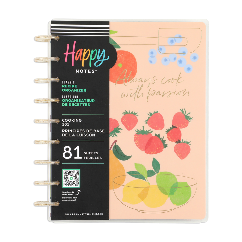 Cooking 101 - Classic Recipe Organizer - 81 Sheets – Happy Planner