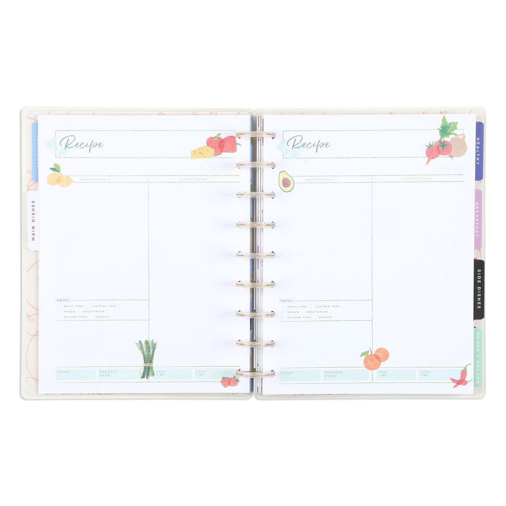 Cooking 101 - Classic Recipe Organizer - 81 Sheets – Happy Planner