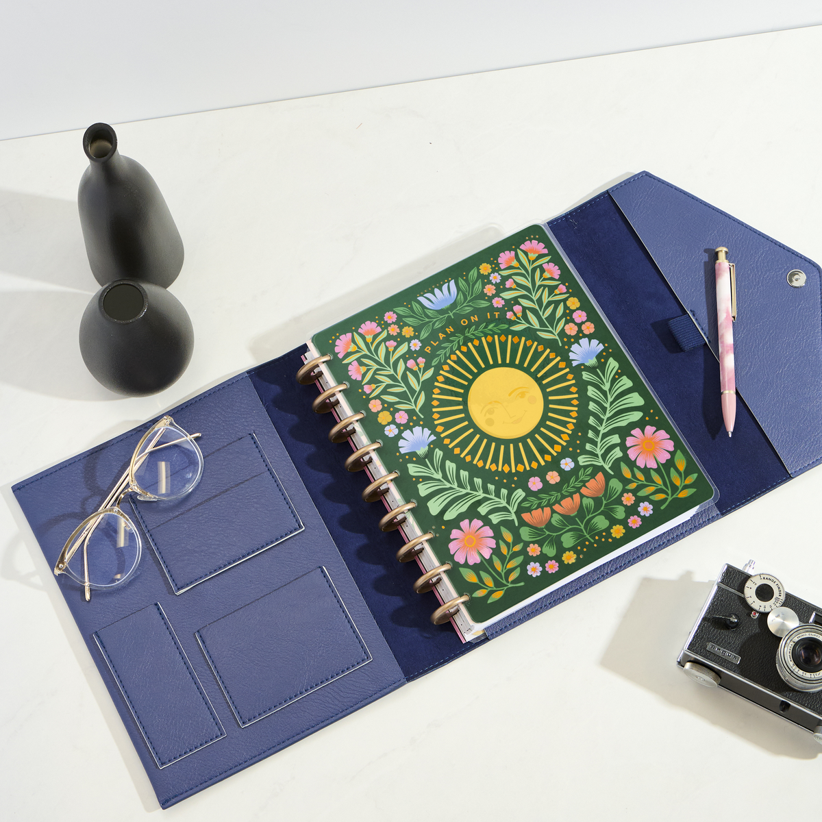 Dusk Vegan Leather - DELUXE Classic Planner Folio – Happy Planner