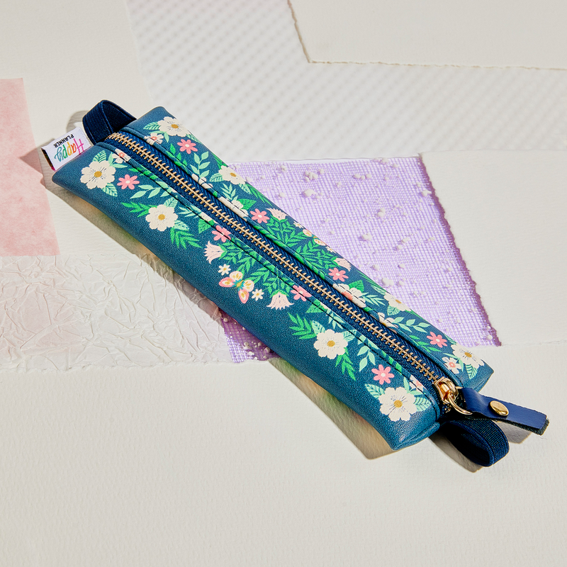 Butterflies and Blooms - Slim Banded Pen Pouch