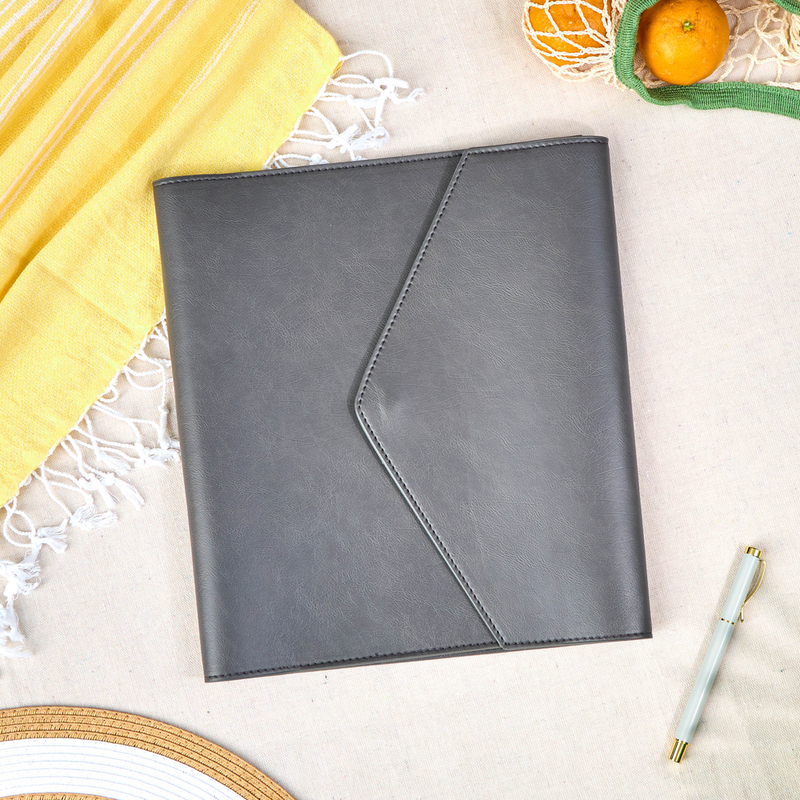 Midnight Vegan Leather - DELUXE Big Planner Folio – Happy Planner