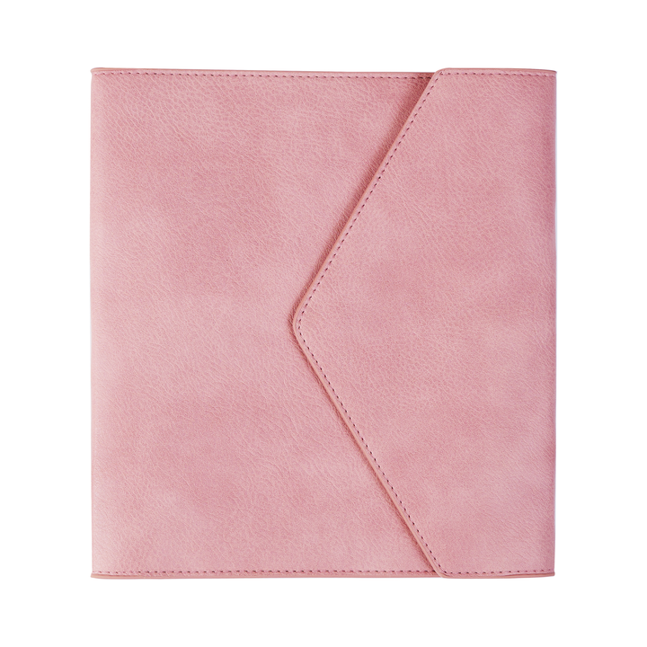 Blush Vegan Leather - DELUXE Classic Planner Folio – Happy Planner