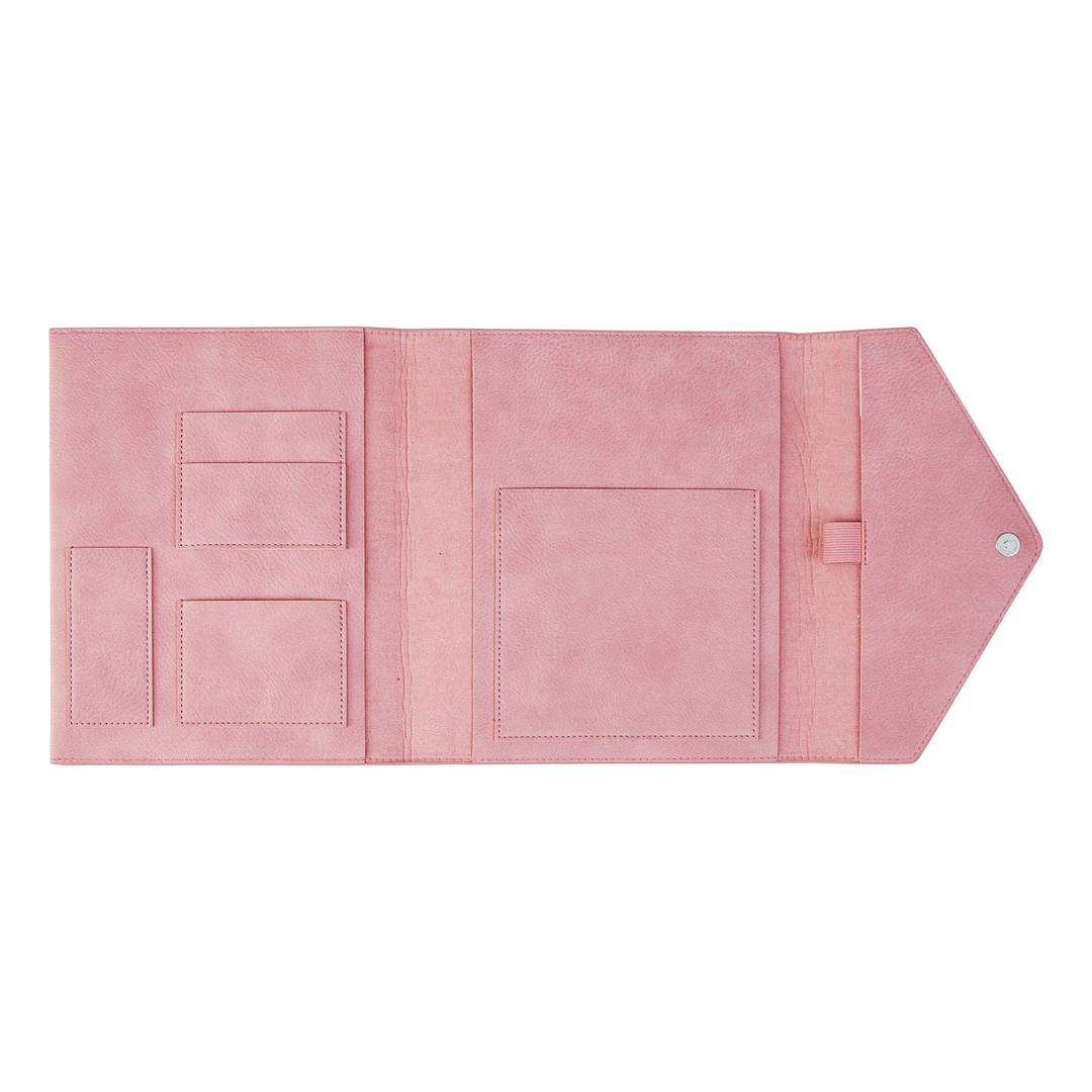 Blush Vegan Leather - DELUXE Classic Planner Folio – Happy Planner