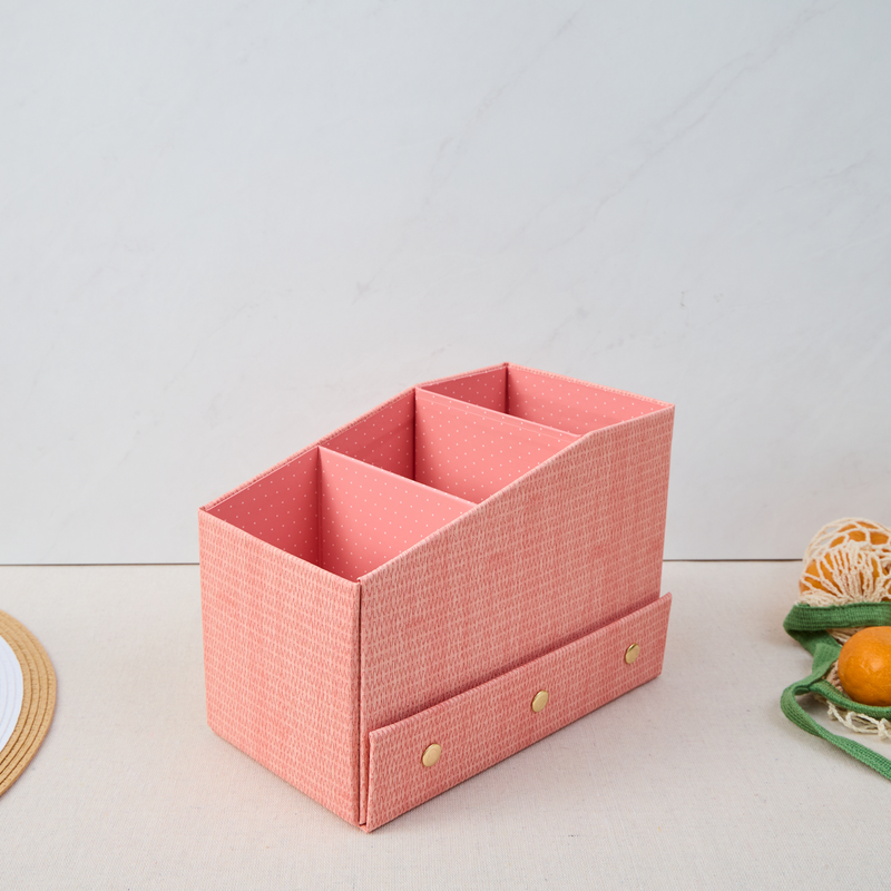 Woven Apricot - DELUXE Sticker Book Storage Box