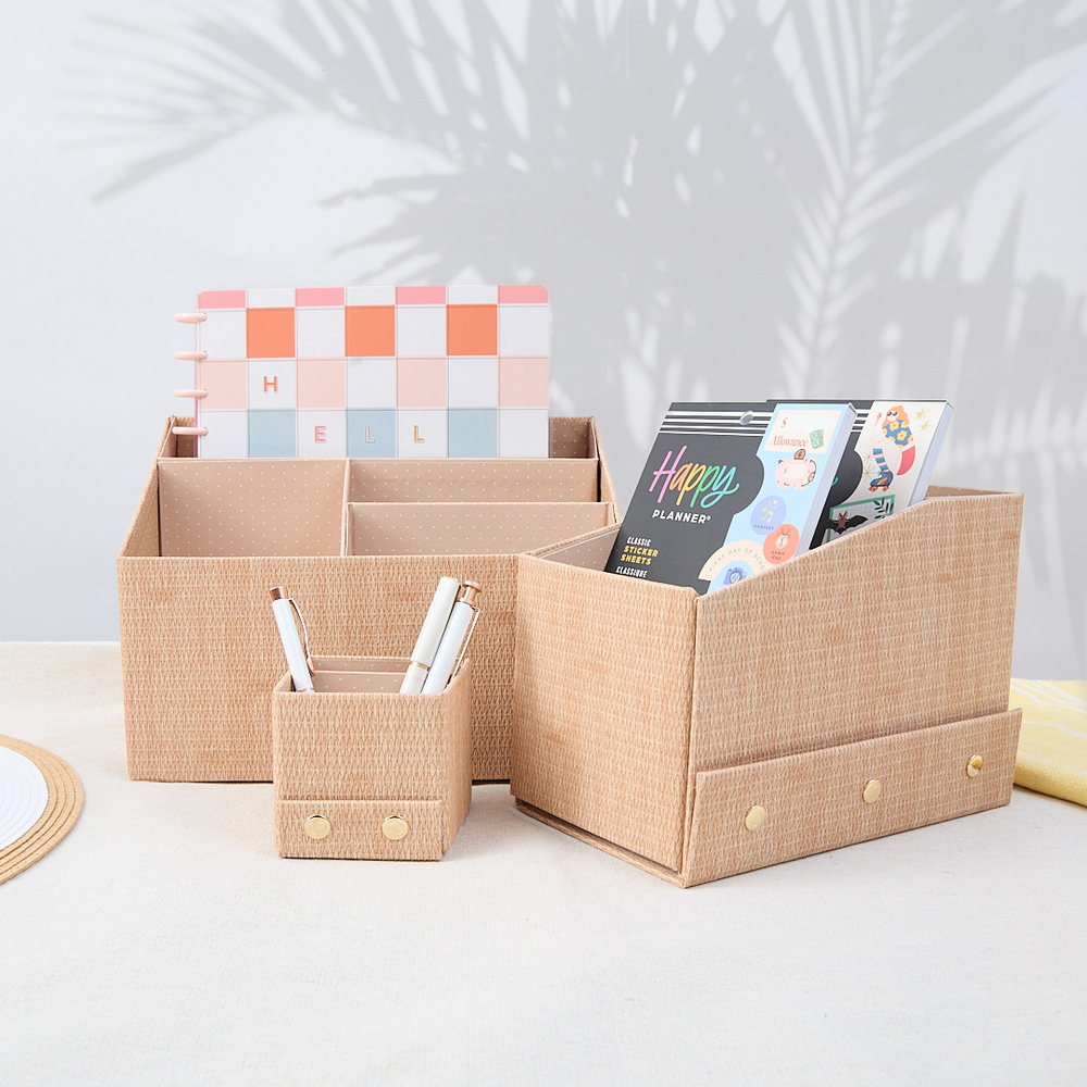 Woven Tan - DELUXE Sticker + Accessory + Storage Box Kit - 3