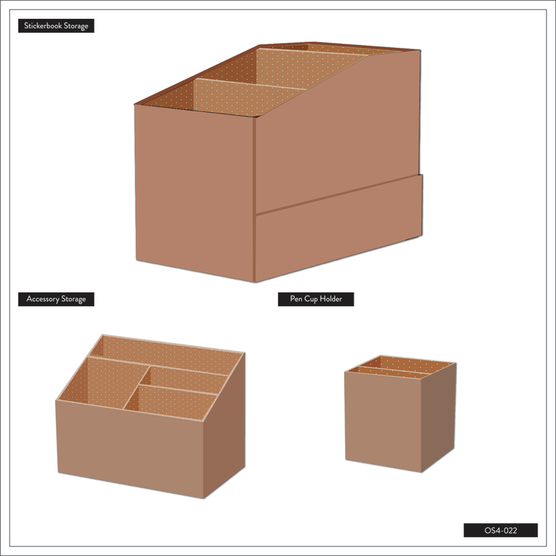 Woven Tan - DELUXE Sticker + Accessory + Storage Box Kit - 3 Pieces