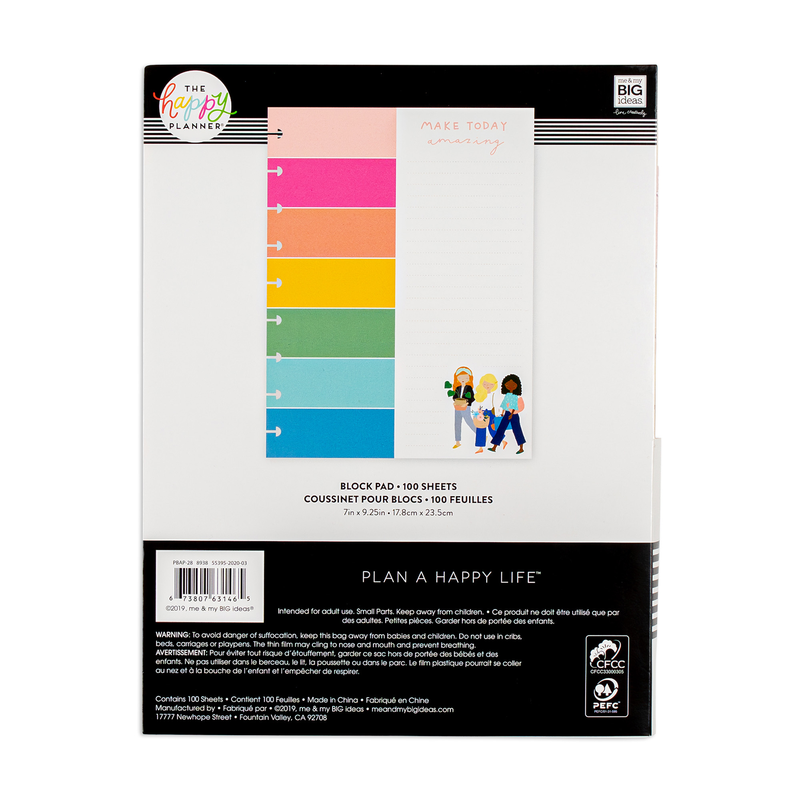 Squad Goals - Classic Block Notepad - 100 Sheets – Happy Planner