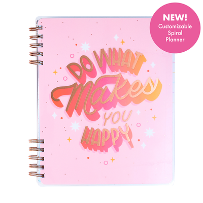 2025 Seasons of Joy Customizable Spiral Planner - Classic Dashboard Layout - 12 Months