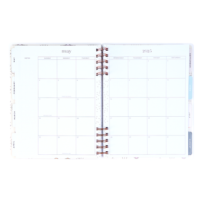 2025 Desert Mystic Customizable Spiral Planner - Classic Dashboard Layout - 12 Months