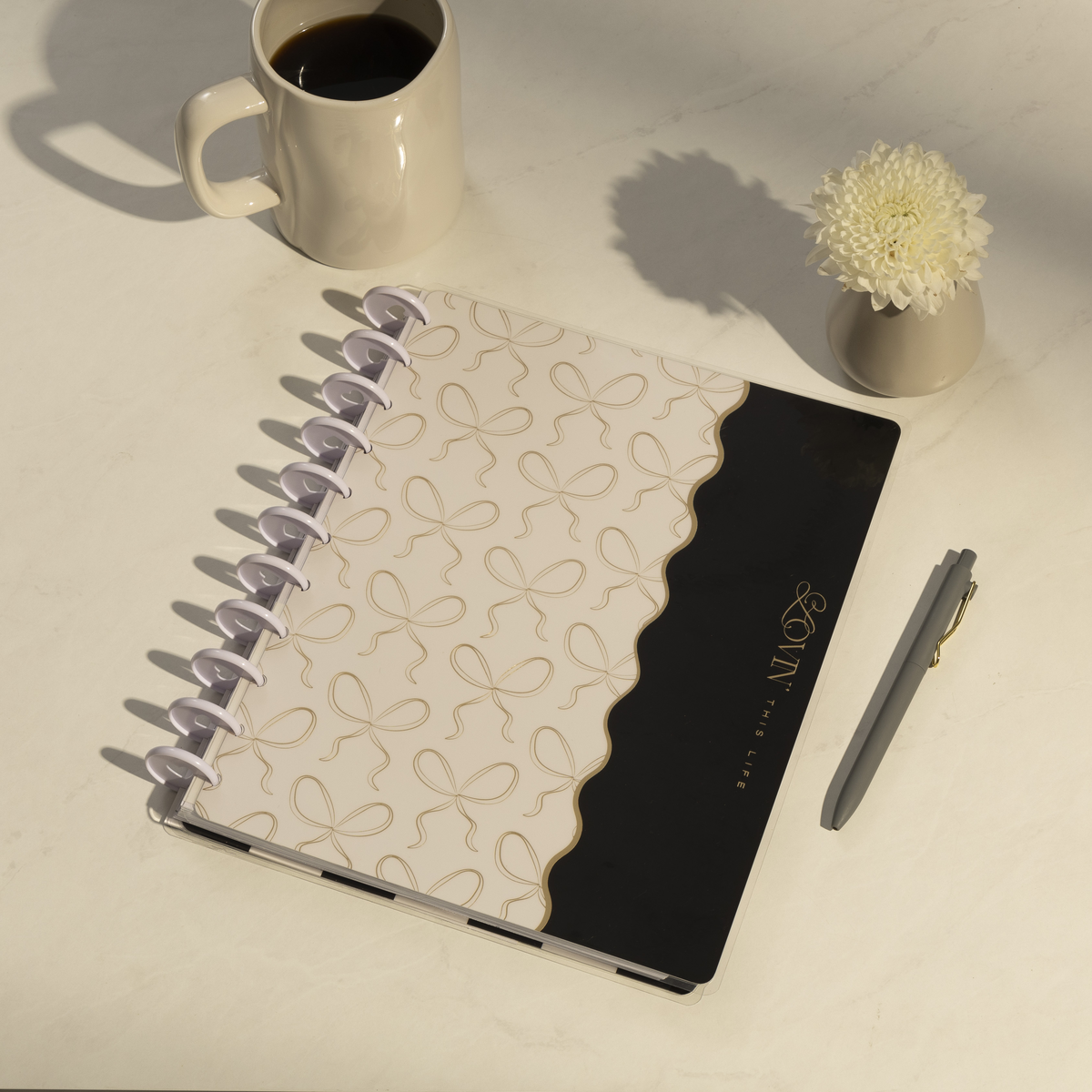 Undated Sweet & Simple Customizable Planner - Big Monthly Layout - 12 ...