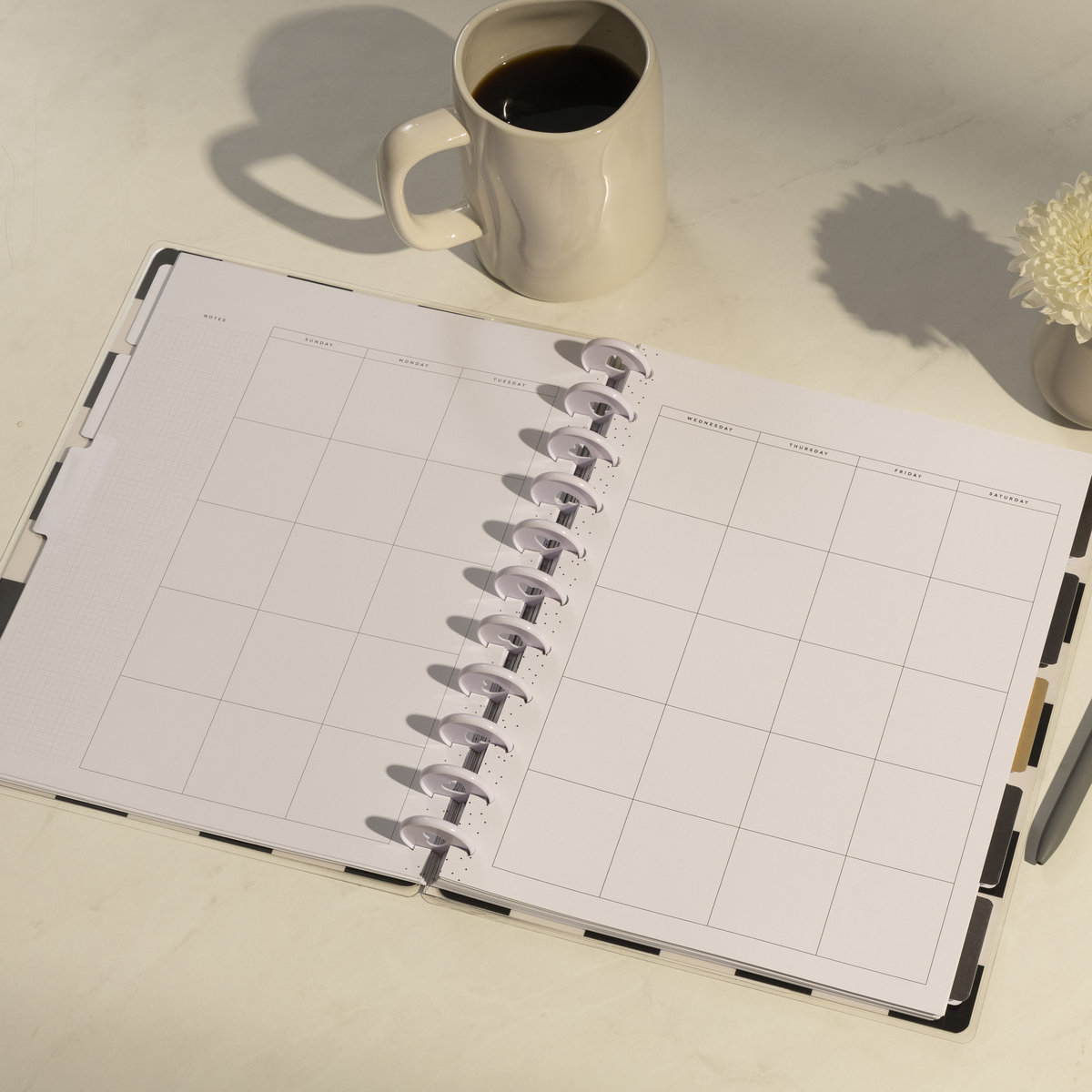 Undated Sweet & Simple Customizable Planner - Big Monthly Layout - 12 ...